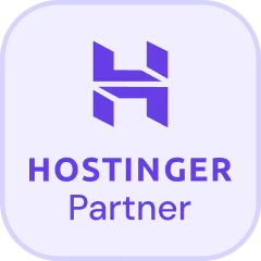 Hostinger Partner badge