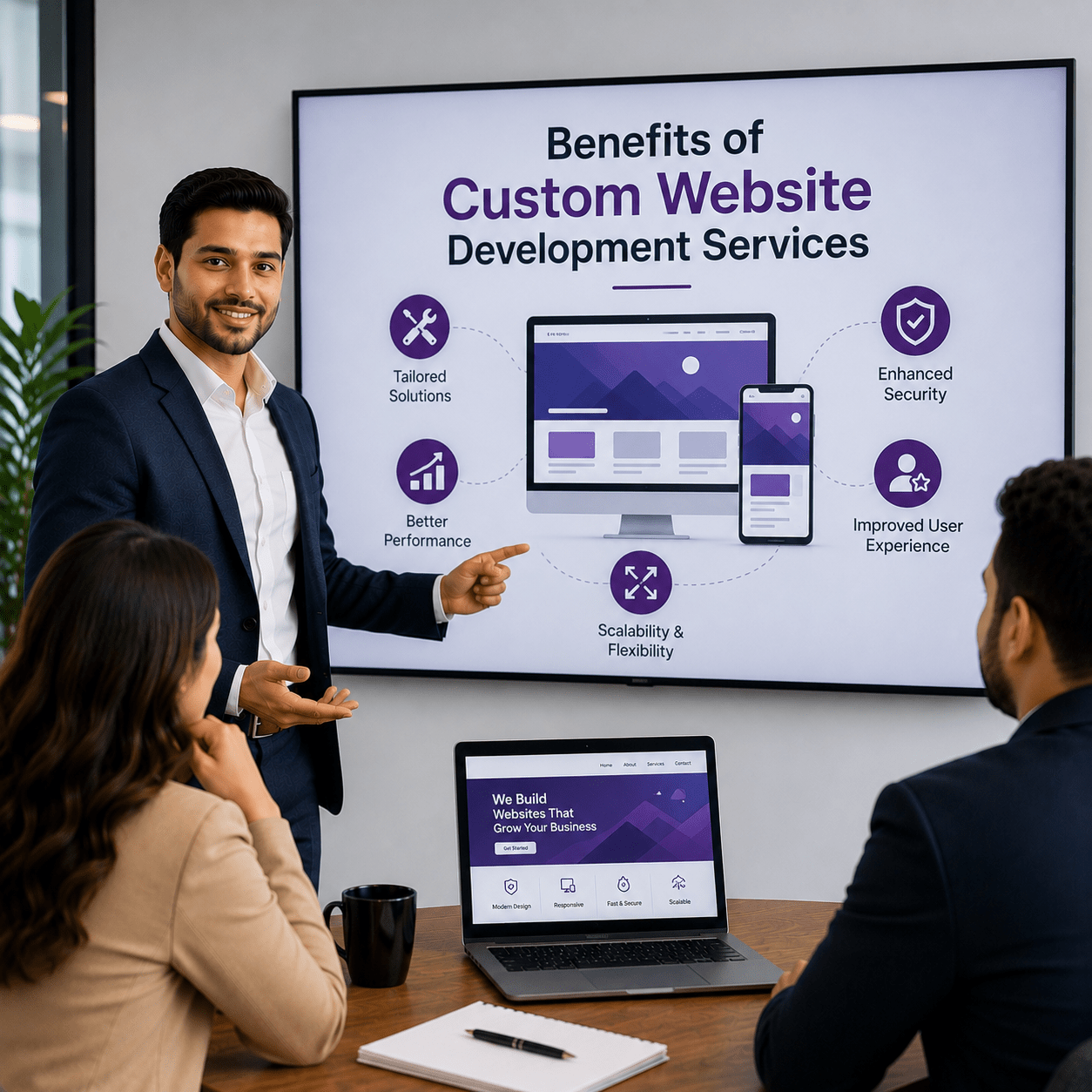 benefits of custom website development servcies